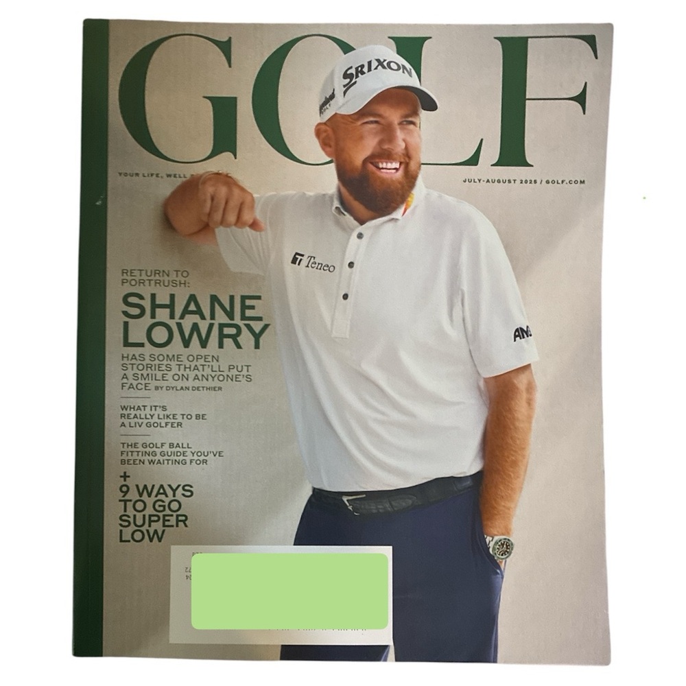 Golf Magazine July August 2025 Shane Lowry Open Stories Liv Golfer Ball Guide